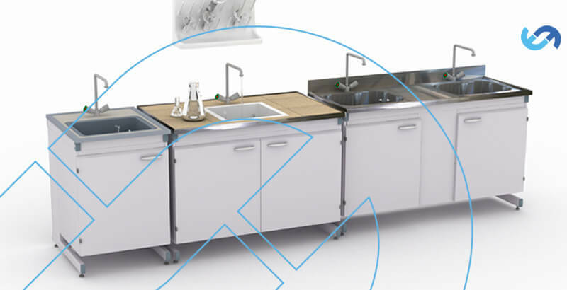 Laboratory sink tables