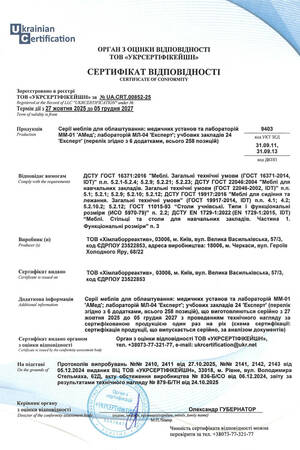 Сертифікат відповідності